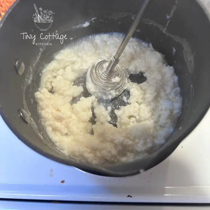 Savory high protein breakfast porridge Tiny Cottage Kitchen