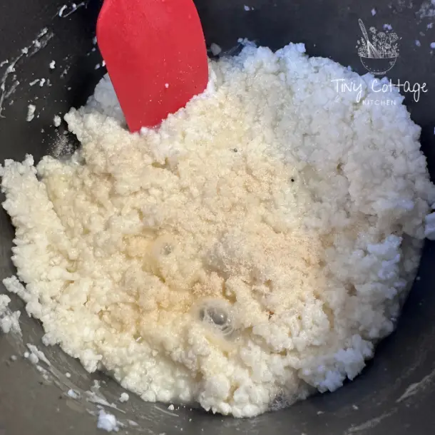 Savory high protein breakfast porridge Tiny Cottage Kitchen